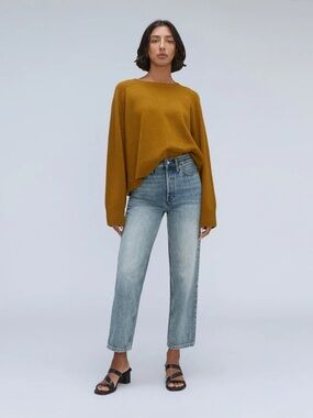 Everlane Women’s Straight Leg Jeans in Light Blue